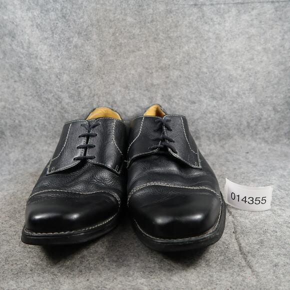 Sandro Moscoloni Shoes Mens 10.5 Derby Oxford Dress Leather Black Cap Square Toe main image 6